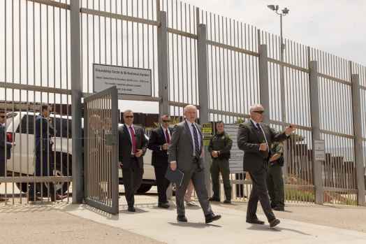 Attorney General Jeff Sessions at the border wall