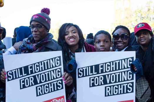 Voting rights rally