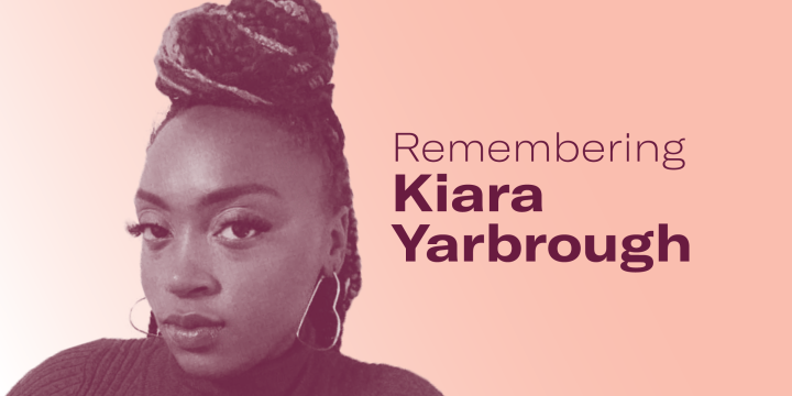 An image of Kiara with the words "Remembering Kiara Yarbrough" to the right