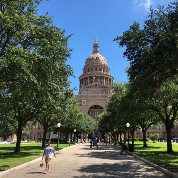 Texas Capitol front lawn